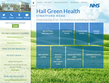 Tablet Screenshot of hallgreenhealth.co.uk